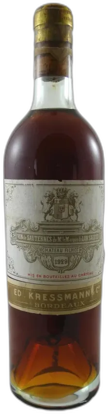 photos du vin Château Filhot 1929