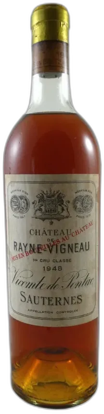 photos du vin Château Rayne-Vigneau 1948