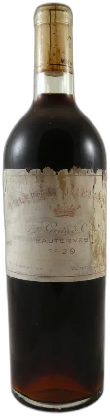 vue du vin Château Rieussec