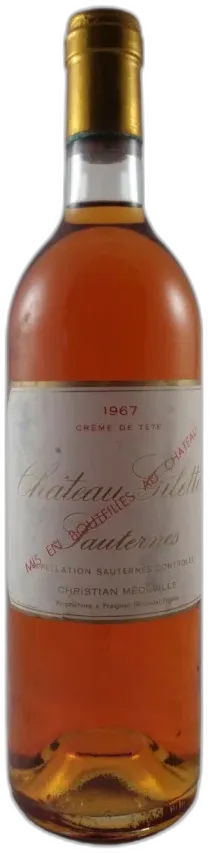 photo du vin Château Gilette 1967 Crème de Tête