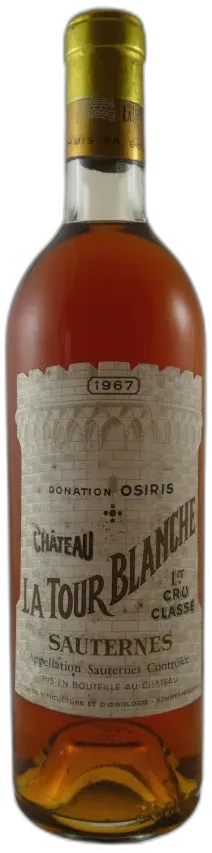 capture du vin Château la Tour Blanche 1967