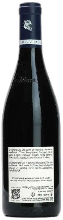 photo du vin Bourgogne Hautes Côtes de Nuits Rouge Anne Gros
