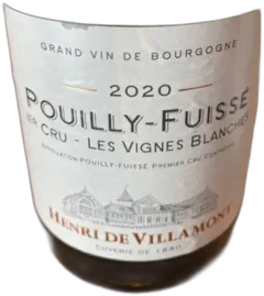 photo du vin Pouilly-Fuissé 1er Cru "les Vignes Blanches"
