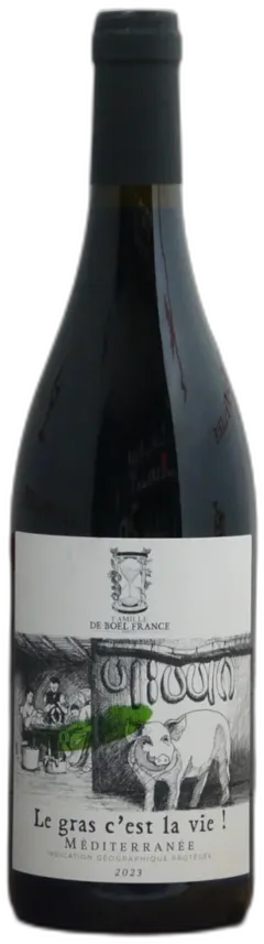vue du vin Igp Méditerranée Famille de Boel France "le Gras c'Est la Vie !" 2023