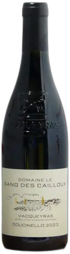 capture du vin Vacqueyras Domaine le Sang des Caillloux "Doucinello" 2023