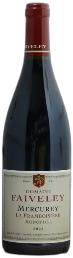 vue du vin Mercurey Domaine Faveley "la Framboisière" 2022
