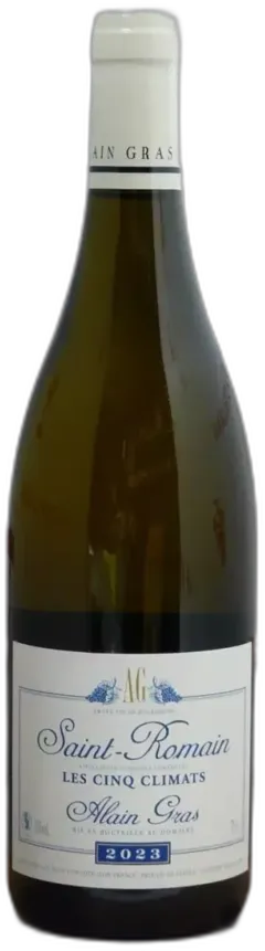 image du vin Saint-Romain Alain Gras "les Cinq Climats" 2023