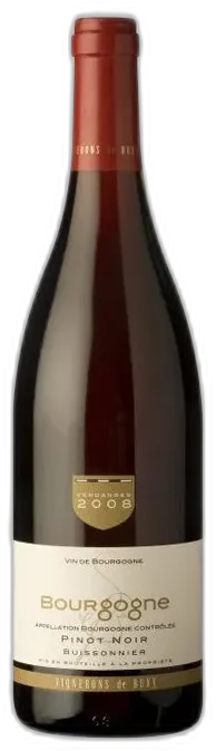 photos du vin Bourgogne Pinot Noir 2023 Vignerons de Buxy