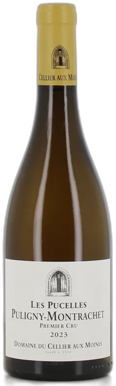 vue du vin Puligny Montrachet Blanc 1er Cru les Pucelles Cellier Aux Moines 2023