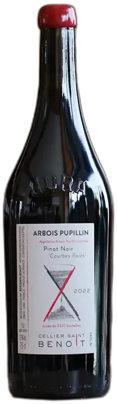 photo du vin Pinot Noir "Courbes Raies" 2022 Cellier Saint Benoit