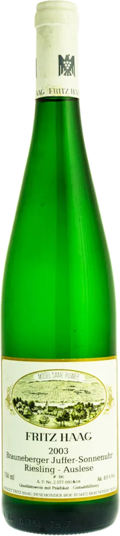 photo du vin Riesling Brauneberger Juffer Sonnenuhr Auslese 6