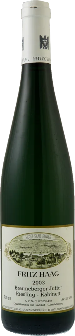 photo du vin Riesling Brauneberger Juffer Sonnenuhr Kabinett