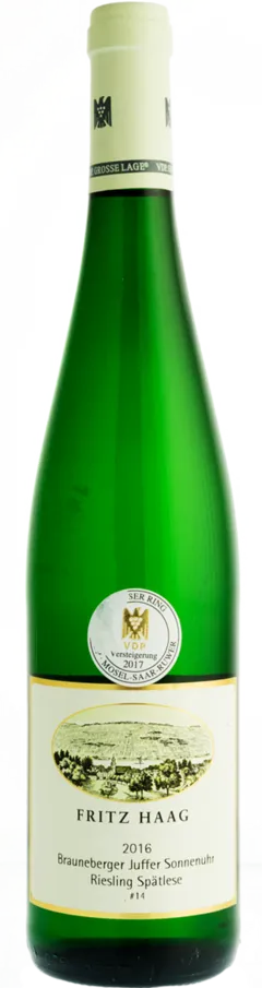 photo du vin Riesling Brauneberger Juffer Sonnenuhr Spatlese Auktion