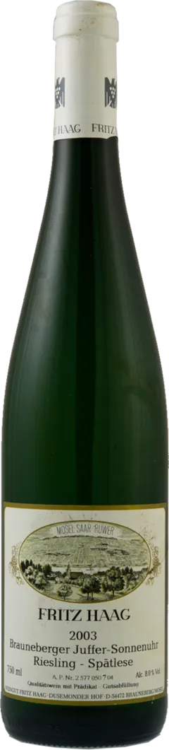 photo du vin Riesling Brauneberger Juffer Sonnenuhr Spatlese