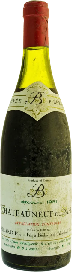 capture du vin Cuvee Pierre Berard