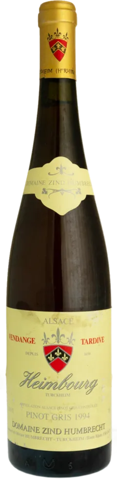 photo du vin Pinot Gris Heimbourg Vendanges Tardives