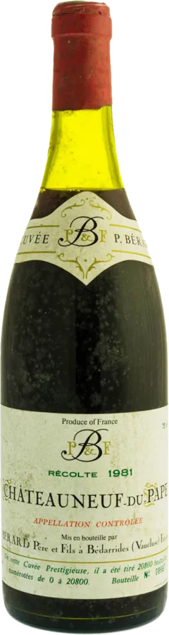 capture du vin Cuvee Pierre Berard