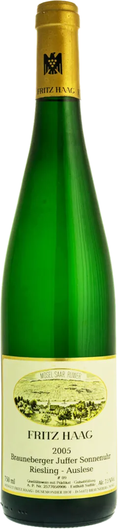 photo du vin Riesling Brauneberger Juffer Sonnenuhr Auslese Goldkapsel 9