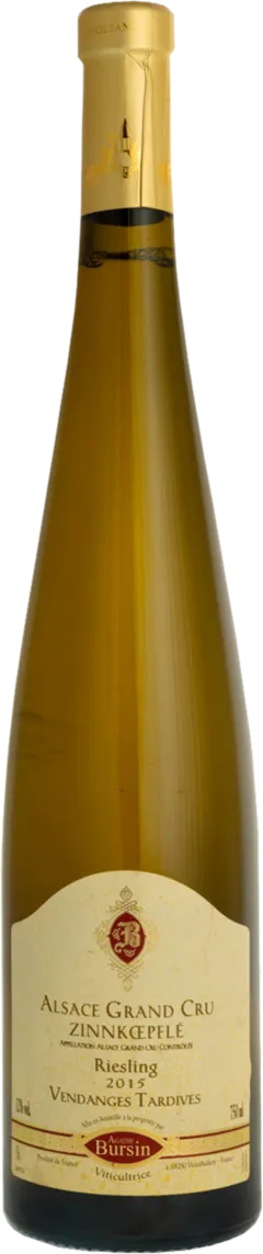 photo du vin Riesling Grand Cru Zinnkoepfle Vendanges Tardives