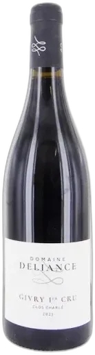 capture du vin Givry 1er Cru Clos Charlé Domaine Deliance