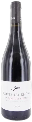 image du vin Côtes du Rhône la Part des Vivants Domaine Garon
