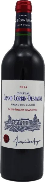 image du vin Château Grand Corbin Despagne 2018