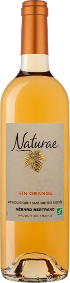 vue du vin Naturae Orange Blanc 2023 Gérard Bertrand