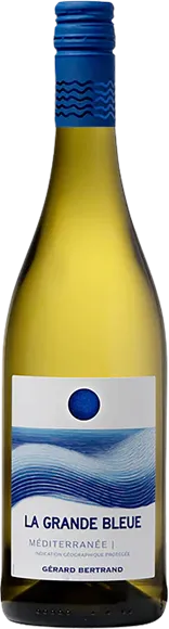 illustration du vin Méditerranée la Grande Bleue Magnum Blanc 2024 Gérard Bertrand
