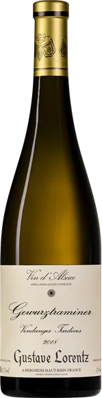 image du vin Alsace Gewurztraminer Vendanges Tardives Altenberg de Bergheim Blanc 2018 Gustave Lorentz