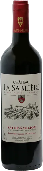 photo du vin Château la Sablière Saint-Emilion Rouge 2019