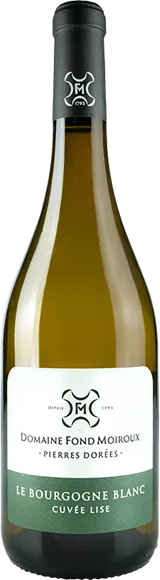 image du vin Bourgogne Cuvée Lise Blanc 2023 Domaine Fond Moiroux Pierres Dorées