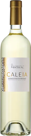 illustration du vin Coteaux d’Aix-en-Provence Caleïa Blanc 2024 les Vignerons de Mistral