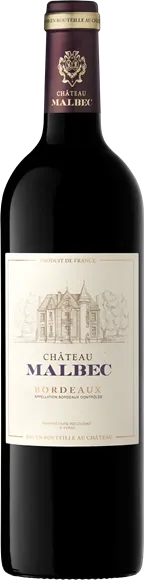 image du vin Château Malbec Bordeaux Rouge 2020