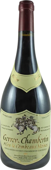 capture du vin Gevrey-Chambertin 1er Cru Combe au Moine Rouge 2013 Domaine Philippe Leclerc