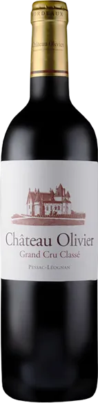vue du vin Château Olivier Pessac-Léognan Rouge 2001