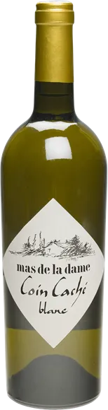 vue du vin les Baux de Provence Coin Caché Blanc 2023 Mas de la Dame