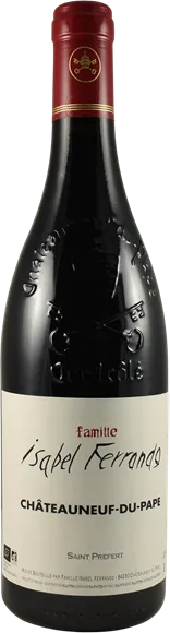 photo du vin Châteauneuf-du-Pape Famille Isabel Ferrando Rouge 2020 Domaine Saint Préfert