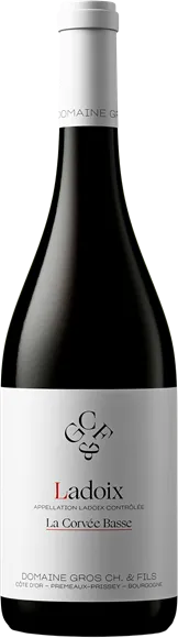 vue du vin Ladoix la Corvée Basse Rouge 2022 Domaine Christian Gros