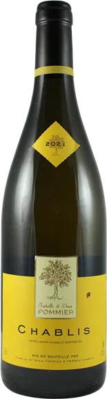 capture du vin Chablis Blanc 2021 Maison Pommier