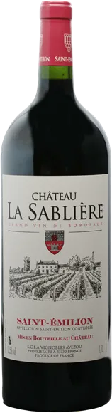 capture du vin Château la Sablière Saint-Emilion Magnum Rouge 2012