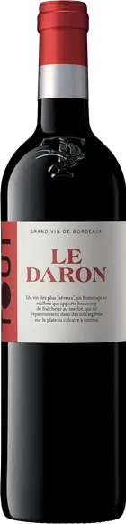 capture du vin Côtes de Bordeaux Blaye Tout le Daron Rouge 2022 Tutiac