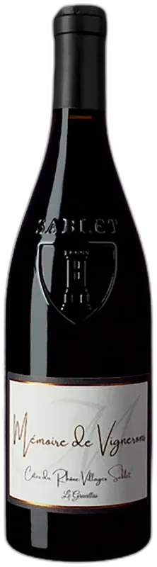 image du vin Côtes du Rhône Villages Sablet Mémoire de Vignerons Rouge 2020