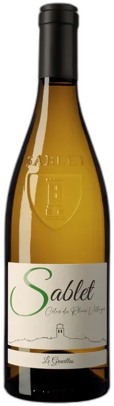 capture du vin Côtes du Rhône Villages Sablet Blanc 2024