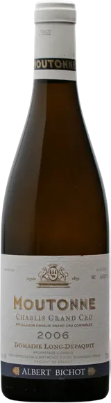capture du vin Chablis Grand Cru Moutonne Blanc 2006 Domaine Long-Depaquit