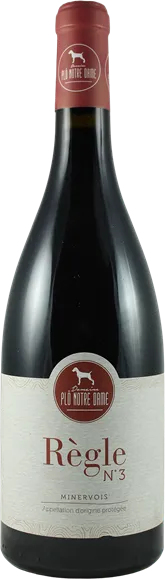 photo du vin Minervois Règle n°3 Rouge 2020 Domaine Plô Notre Dame