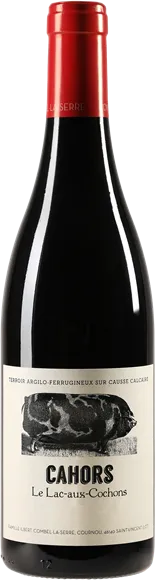 vue du vin Cahors le Lac Aux Cochons Rouge 2021 Château Combel la Serre