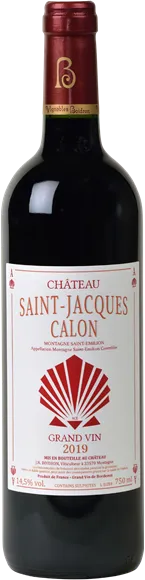 photo du vin Château Saint-Jacques Calon Montagne-Saint-Emilion Rouge 2019