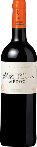 illustration du vin Château Villa Carmin Médoc Rouge 2018