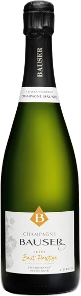 vue du vin Champagne Cuvée Prestige Brut Blanc Champagne Bauser