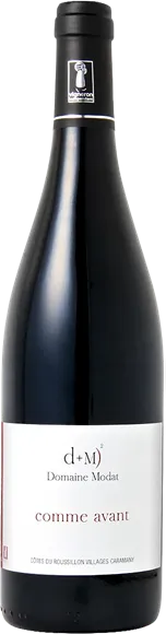 image du vin Côtes du Roussillon Villages Caramany Comme Avant Rouge 2018